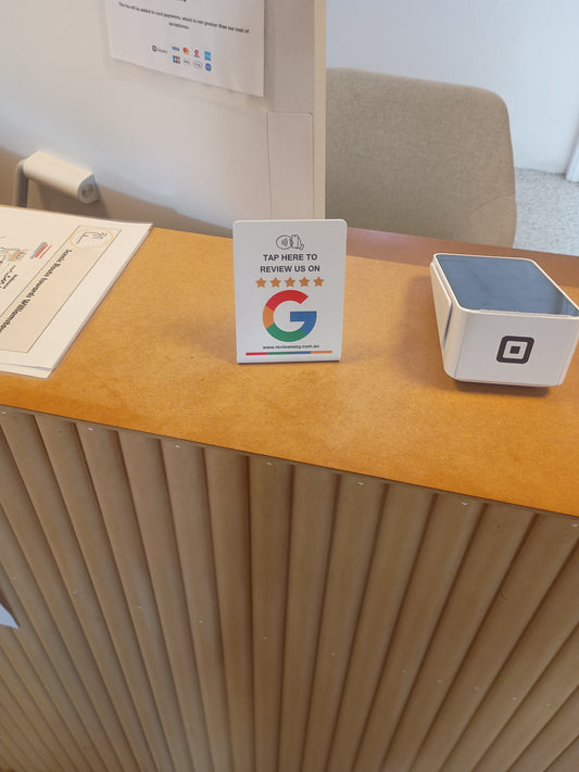 Google Review NFC Tap enabled Stand